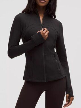 Lululemon Define zip up jacket black women's size 14